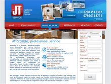 Tablet Screenshot of jt-service.co.uk